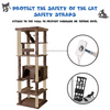 Furrlovers Multilevel Cat Tree with Condo, Ladder & Jute Rope Scratching Posts (Brown) Cats-Toys Furrlovers Dropship