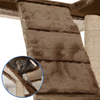 Furrlovers Multilevel Cat Tree with Condo, Ladder & Jute Rope Scratching Posts (Brown) Cats-Toys Furrlovers Dropship