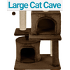 Furrlovers Multilevel Cat Tree with Condo, Perches & Jute Rope Scratching Posts (Brown) Cats-Toys Furrlovers Dropship