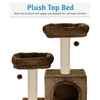 Furrlovers Multilevel Cat Tree with Condo, Perches & Jute Rope Scratching Posts (Brown) Cats-Toys Furrlovers Dropship