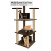Furrlovers Multilevel Cat Tree with Condo & Jute Rope Scratching Posts (Brown) Cats-Toys Furrlovers Dropship