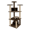 Furrlovers Multilevel Cat Tree with Condo & Jute Rope Scratching Posts (Brown) Cats-Toys Furrlovers Dropship 54in