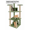 Furrlovers Multilevel Cat Tree with Condo & Jute Rope Scratching Posts (Green) Cats-Toys Furrlovers Dropship