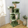 Furrlovers Multilevel Cat Tree with Condo, Perches & Jute Rope Scratching Posts (Green) Cats-Toys Furrlovers Dropship