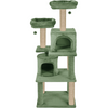 Furrlovers Multilevel Cat Tree with Condo, Perches & Jute Rope Scratching Posts (Green) Cats-Toys Furrlovers Dropship 24x19x57in