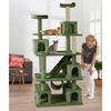Furrlovers Multilevel Cat Tree with Ladder, Tunnel & Jute Rope Scratching Posts (Green) Cats-Toys Furrlovers Dropship