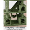 Furrlovers Multilevel Cat Tree with Ladder, Tunnel & Jute Rope Scratching Posts (Green) Cats-Toys Furrlovers Dropship