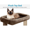 Furrlovers Multilevel Cat Tree with Scratching Posts, Condo & Top Bed with Jute Rope (Brown) Cats-Toys Furrlovers Dropship