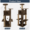 Furrlovers Multilevel Soft Fur Cat Tree with Condo, Hammock & Sisal Scratching Posts (Brown) Cats-Toys Furrlovers Dropship