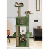 Furrlovers Multilevel Soft Fur Cat Tree with Condo, Hammock & Sisal Scratching Posts (Green) Cats-Toys Furrlovers Dropship