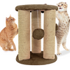 Furrlovers Natural Sisal & Scratching Post with Hanging Balls Playing Activity Tree for Cats (Brown) Cats-Toys Furrlovers Dropship