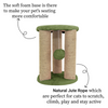 Furrlovers Natural Sisal & Scratching Post with Hanging Balls Playing Activity Tree for Cats (Green) Cats-Toys Furrlovers Dropship