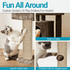 Furrlovers Plush Cat Scratching Post & Activity Tree with Hammock, Condo & Sisal Rope (Brown) Cats-Toys Furrlovers Dropship