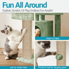 Furrlovers Plush Cat Scratching Post & Activity Tree with Hammock, Condo & Sisal Rope (Green) Cats-Toys Furrlovers Dropship