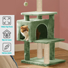 Furrlovers Plush Cat Scratching Post & Activity Tree with Hammock, Condo & Sisal Rope (Green) Cats-Toys Furrlovers Dropship