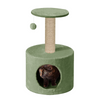 Furrlovers Plush Fur Cat Tree Condo with Jute Rope & Hanging Ball (Green) Cats-Toys Furrlovers Dropship 26in
