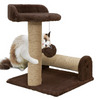 Furrlovers Soft Fur & Dual Jute Rope Scratching Post Tree for Cats (Brown) Cats-Toys Furrlovers Dropship 16in