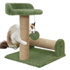 Furrlovers Soft Fur & Dual Jute Rope Scratching Post Tree for Cats (Green) Cats-Toys Furrlovers Dropship