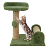 Furrlovers Soft Fur & Dual Jute Rope Scratching Post Tree for Cats (Green) Cats-Toys Furrlovers Dropship