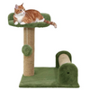 Furrlovers Soft Fur & Dual Jute Rope Scratching Post Tree for Cats (Green) Cats-Toys Furrlovers Dropship 16in
