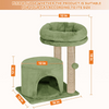 Furrlovers Tree with Condo & Elevated Perch for Cats (Green) Cats-Toys Furrlovers Dropship