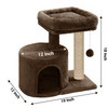 Furrlovers Tree with Scratching Post Condo and Toy Ball for Cats (Brown) Cats-Toys Furrlovers Dropship