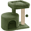 Furrlovers Tree with Scratching Post Condo and Toy Ball for Cats (Green) Cats-Toys Furrlovers Dropship 18x19x12