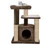 Furrlovers Cat Tree with Condo, Top Perch & Jute Rope Scratching Posts (Brown) Cats-Toys Furrlovers Dropship 22in