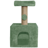 Furrlovers Soft Fur Condo Cat Tree with Sisal/Jute Scratching Post & Hanging Ball (Green) Cats-Toys Furrlovers Dropship