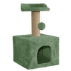 Furrlovers Soft Fur Condo Cat Tree with Sisal/Jute Scratching Post & Hanging Ball (Green) Cats-Toys Furrlovers Dropship S