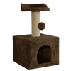 Furrlovers Soft Fur Condo Cat Tree with Sisal/Jute Scratching Post & Hanging Ball (Brown) Cats-Toys Furrlovers Dropship S