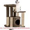 Furrlovers Cat Tree with Condo, Top Perch & Jute Rope Scratching Posts (Brown) Cats-Toys Furrlovers Dropship
