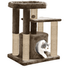 Furrlovers Cat Tree with Condo, Top Perch & Jute Rope Scratching Posts (Brown) Cats-Toys Furrlovers Dropship