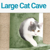 Furrlovers Cat Tree with Condo, Top Perch & Jute Rope Scratching Posts (Green) Cats-Toys Furrlovers Dropship