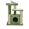 Furrlovers Cat Tree with Condo, Top Perch & Jute Rope Scratching Posts (Green) Cats-Toys Furrlovers Dropship 22in