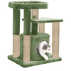 Furrlovers Cat Tree with Condo, Top Perch & Jute Rope Scratching Posts (Green) Cats-Toys Furrlovers Dropship