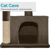 Furrlovers Plush Condo Cat Tree with Top Perch, Hanging Ball & Scratching Post (Brown) Cats-Toys Furrlovers Dropship