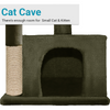 Furrlovers Plush Condo Cat Tree with Top Perch, Hanging Ball & Scratching Post (Green) Cats-Toys Furrlovers Dropship