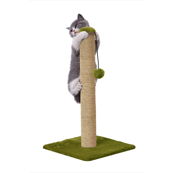 Furrlovers Cat & Kitten Scratching Post Tree with Hammock, Toy & Jute Rope (Green)