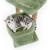 Furrlovers Plush Cat Tree with Scratching Post, Bed & Toy (Green) Cats-Toys Furrlovers Dropship
