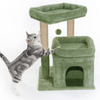 Furrlovers Plush Cat Tree with Scratching Post, Bed & Toy (Green) Cats-Toys Furrlovers Dropship