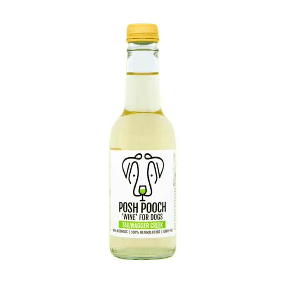 Woof & Brew Posh Pooch Tailwagger Creek Non Alcoholic White Wine for Dogs Dog Treats + Others Woof & Brew 250mL