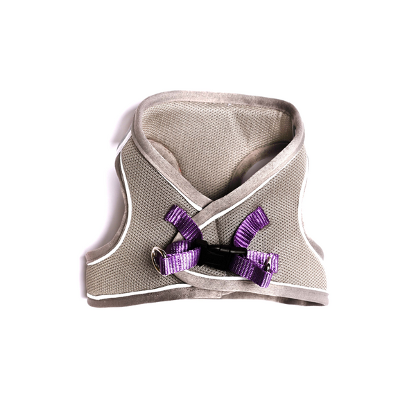 Pets Way Air Mesh Harness for Puppies & Small Dogs (Grey)