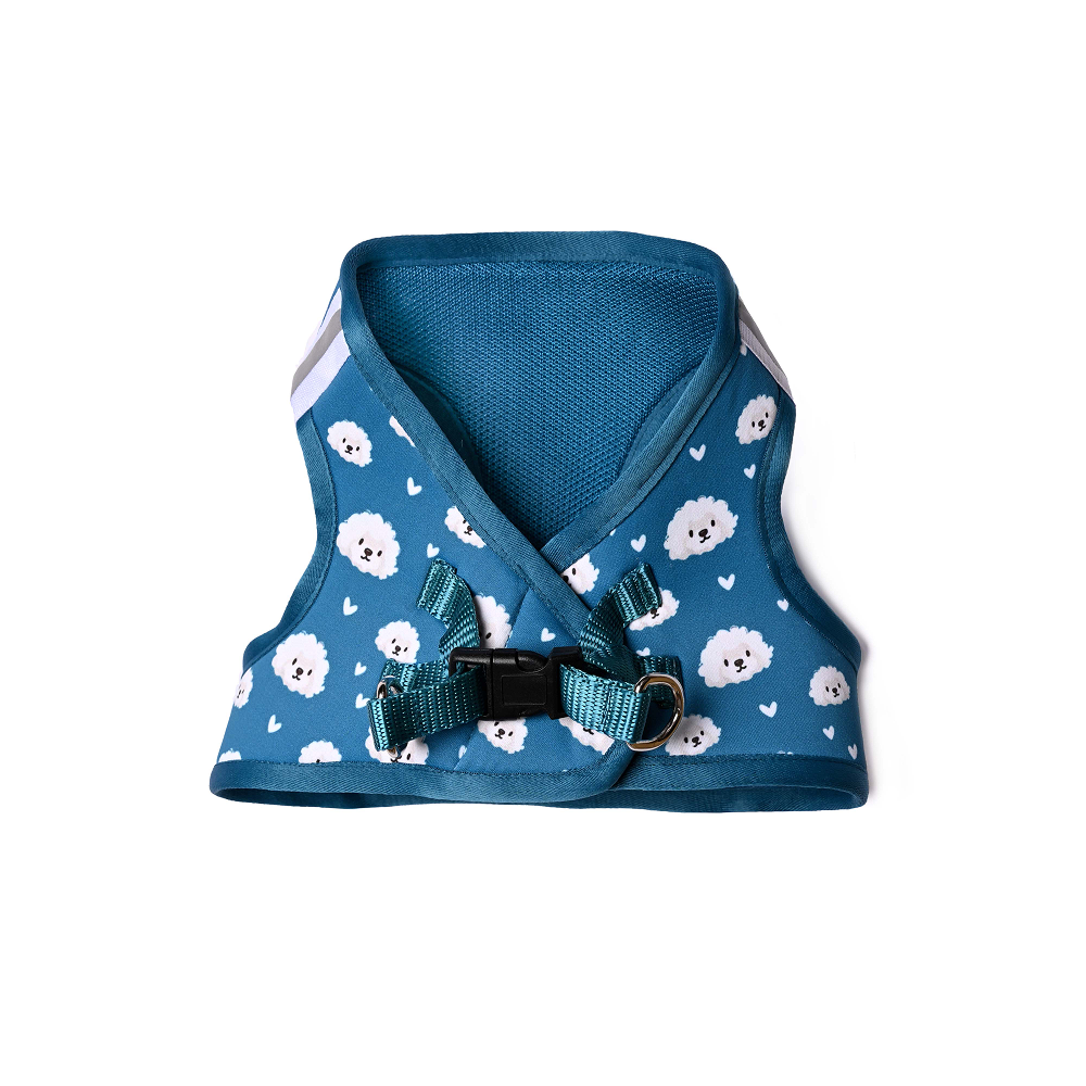 Pets Way Floof Air Mesh Printed Harness for Puppies and Small Dogs Dogs-Collar, Leashes, harnesses Pets Way
