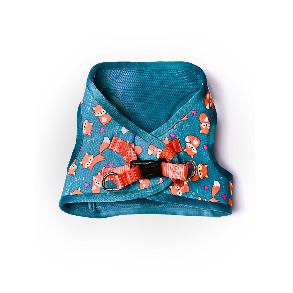 Pets Way Foxie Air Mesh Printed Harness for Puppies and Small Dogs Dogs-Collar, Leashes, harnesses Pets Way