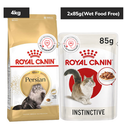 Royal Canin Persian Adult Cat Dry Food Cats- Dry food Royal Canin 4kg(Dry)+12x85g(Wet)