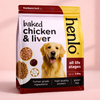 Henlo Super Saver Combo | Chicken & Liver 14kg + 4 Chicken Treats (Jerky, Strips, Bites & Pops) Dogs- Dry Food Henlo