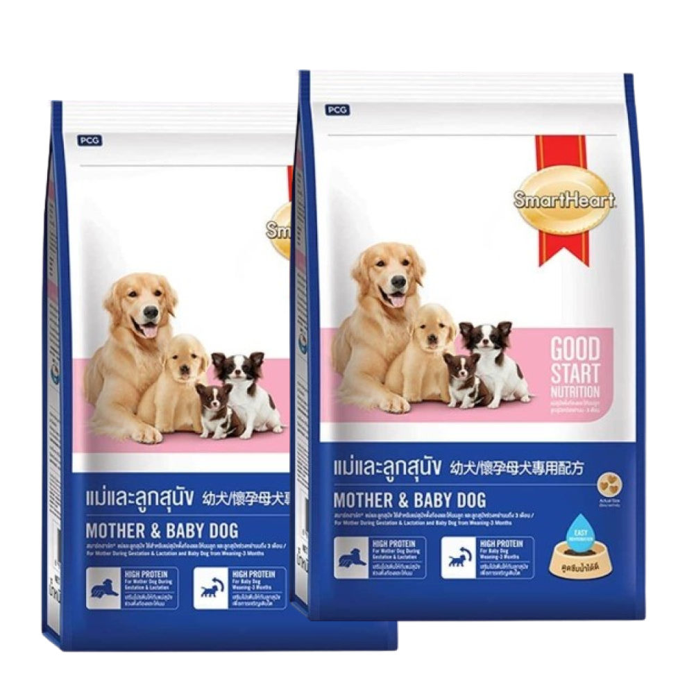 SmartHeart Mother & Puppy Starter Dog Dry Food Dogs- Dry Food Smartheart 5.2kg (2x2.6kg)