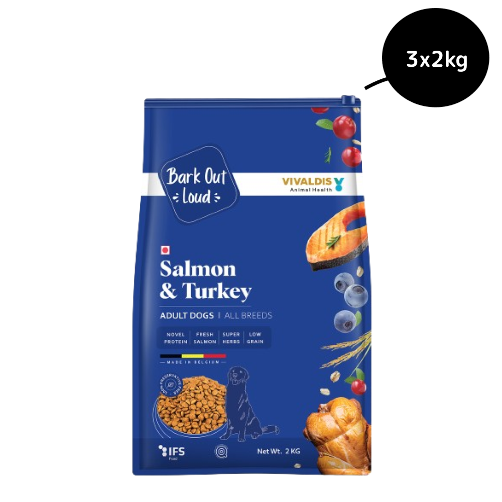 Bark Out Loud Salmon & Turkey Adult Dog Dry Food