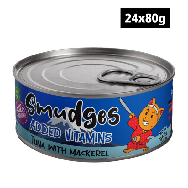 Smudges Tuna Flakes with Mackerel in Soft Jelly Adult Cat Wet Food